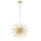 Cwi Lighting Savannah 6 Light Chandelier With Gold Leaf Finish 1034P16-6-620 - alternate 1